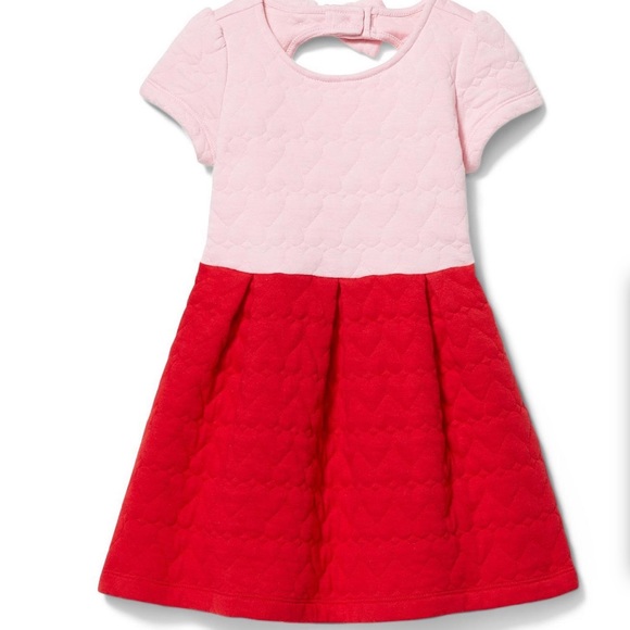 Janie and Jack Other - Pink and red heart embroidered Janie and Jack girls dress